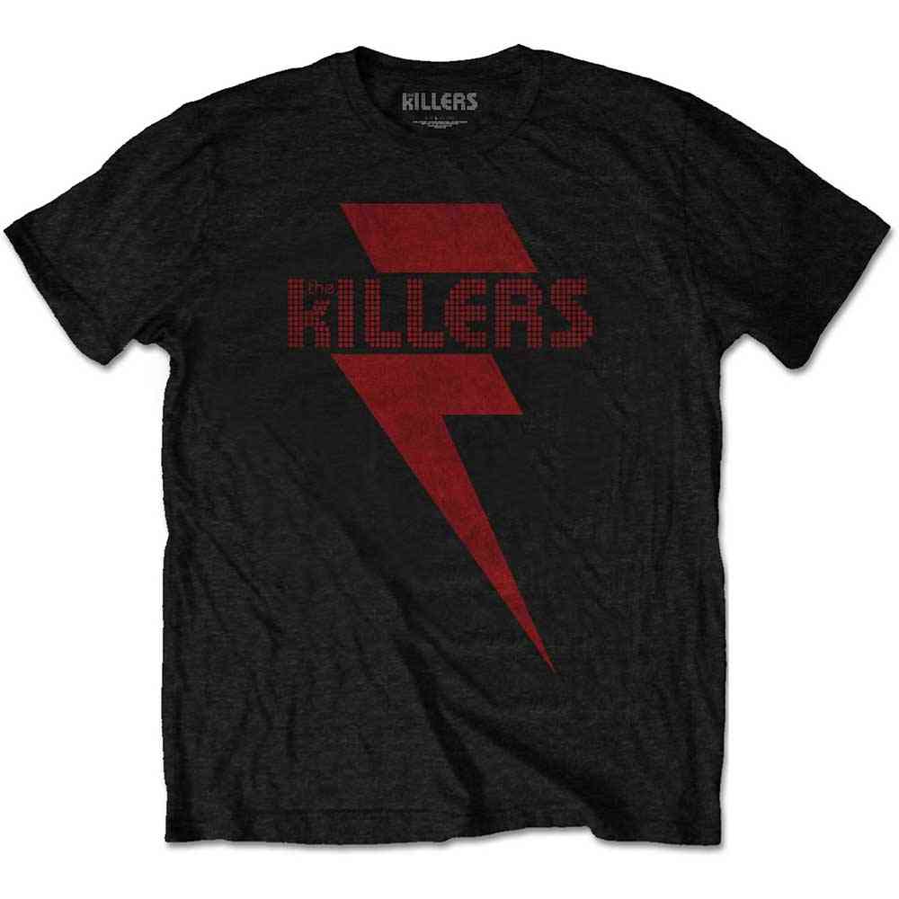 The Killers - Red Bolt Mens Tshirt - Black